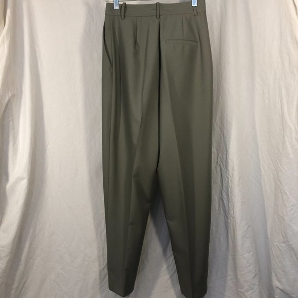 Zara size M Khaki wide leg trousers - Picture 10 of 12